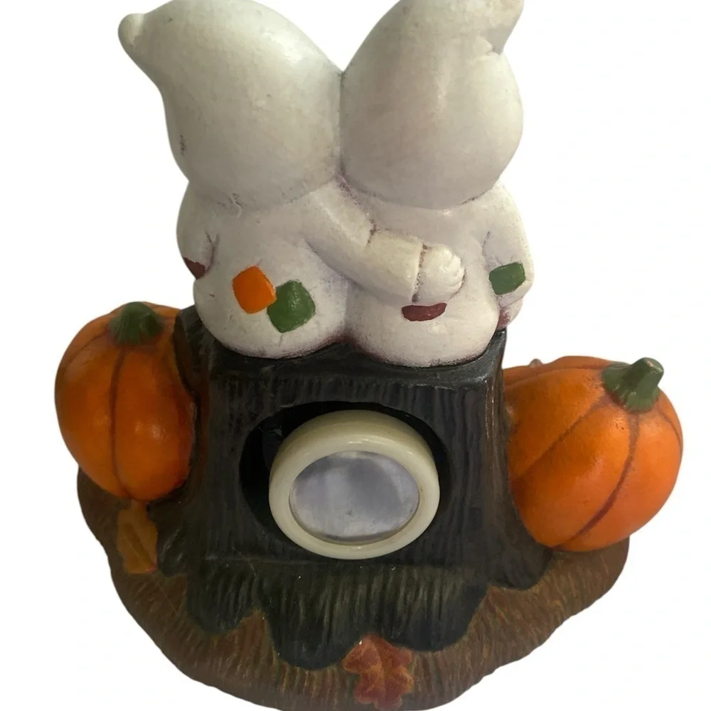 Vintage Halloween Ceramic ghosts and witch